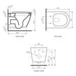 Ellisse II Wall Hung Pan Rimless (including Moda Soft Close Seat)