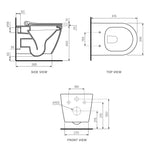 Ellisse II Wall Hung Pan Rimless (including Pressalit Seat)