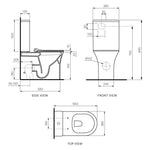 Slim Wall Faced Suite Rimless (including Pressalit Soft Close Seat)