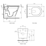 Linfa Wall Hung Pan Rimless (including Pressalit Seat)