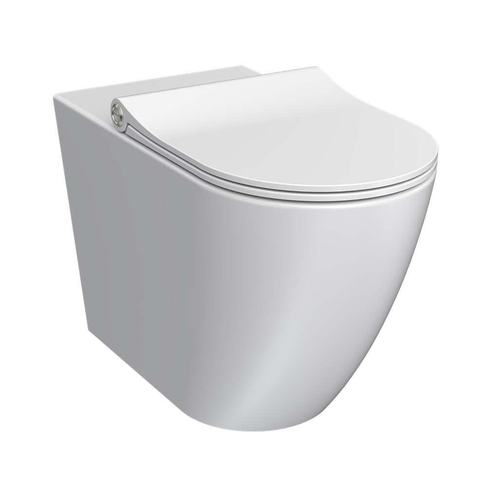 Ellisse II Ambulant Wall Faced Pan Rimless (Including Pressalit Seat) - Toilets