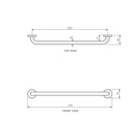 Envy Grab Rail Straight 900mm