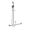 Envy Sliding Grab Rail 90° Ambidextrous with Hand Shower