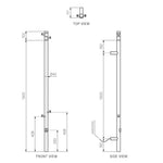 Envy Vertical Heated Towel Rail