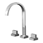 Cube Basin/Bath Set with Curved Fixed Spout