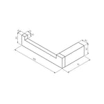 Quadro Toilet Roll Holder Left