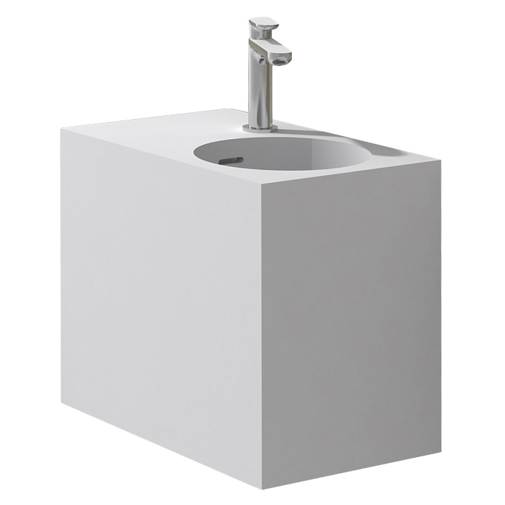Rotondo 470 Basin Deep Right Hand Bowl with Overflow - Bathroom Furniture