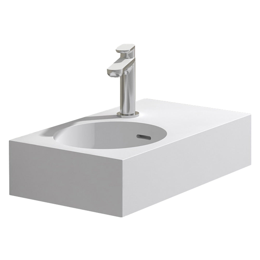 Rotondo 470 Basin Left Hand Bowl with Overflow - Bathroom Furniture