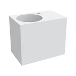 Rotondo 470 Basin Deep Left Hand Bowl with Overflow