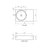 Rotondo 700 Basin Left Hand Bowl with Overflow