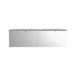 Riga 1400 Wall Cabinet with Marble Top and Double Wash Basin