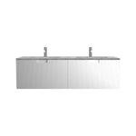 Riga 1400 Wall Cabinet with Marble Top and Double Wash Basin