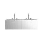 Riga 1400 Wall Cabinet with Marble Top and Double Wash Basin