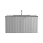 Riga 800 Wall Cabinet with Marble Top and Wash Basin