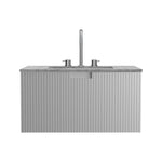 Riga 800 Wall Cabinet with Marble Top and Wash Basin