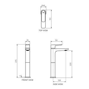 Slim II High Basin Mixer