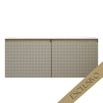 Skin 1200 Wall Cabinet Filo Argento Left Bowl Top
