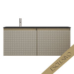 Skin 1200 Wall Cabinet Filo Argento Left Bowl Top