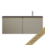 Skin 1200 Wall Cabinet Filo Argento Right Bowl Top
