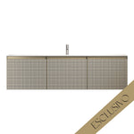 Skin 1800 Wall Cabinet Filo Argento Centre Bowl Top