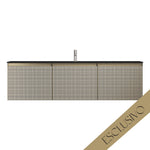 Skin 1800 Wall Cabinet Filo Argento Centre Bowl Top