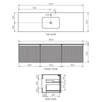 Skin 1800 Wall Cabinet Filo Ghisa Centre Bowl Top