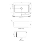 Veneto Single Bowl Sink 900mm - Sink