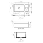 Veneto Double Bowl Sink 900mm