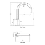 Stella Round Basin/Bath Swivel Spout 250mm