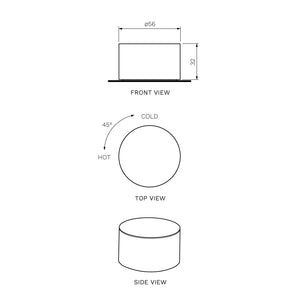 Stereo Wall Mixer - Bathroom Tapware