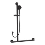 Stella Sliding Grab Rail 90⁰ Left Hand with Hand Shower