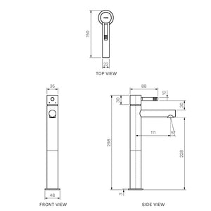 Tondo II High Basin Mixer