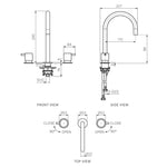 Tondo II Basin Set with Round Swivel Spout