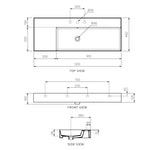 Twenty 120 Right Bowl Bench Basin