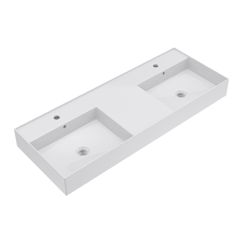 Twenty 120 Double Bowl Bench Basin