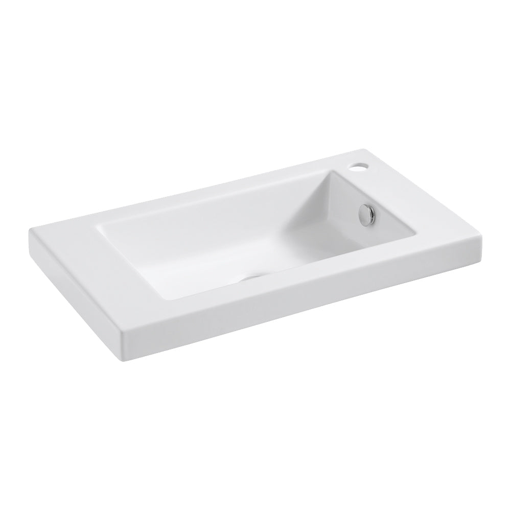 Blade 35 Back to Wall Inset Basin (600mm) Right Tap Hole