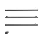 Tondo Heated Towel Rail 3 Bars 600mm with Controller