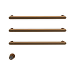 Tondo Heated Towel Rail 3 Bars 600mm with Controller