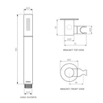 Tondo Wall Swivel Bracket with Hand Shower and Hose