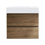 Twenty 600 Wall Cabinet with Matt White Left Bowl Top