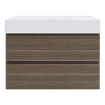 Twenty 800 Wall Cabinet with Matt White Left Bowl Top