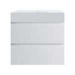 Pure Twenty 600 Wall Cabinet with Matt White Left Bowl Top