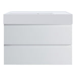 Pure Twenty 800 Wall Cabinet with Matt White Left Bowl Top