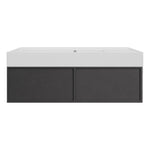 Float Twenty 1200 Wall Cabinet with Matt White Left Bowl Top