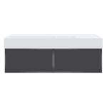 Float Twenty 1200 Wall Cabinet with Matt White Left Bowl Top