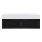 Float Twenty 1200 Wall Cabinet with Matt White Left Bowl Top