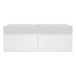 Float Twenty 1200 Wall Cabinet with Matt White Left Bowl Top
