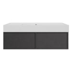 Float Twenty 1200 Wall Cabinet with Matt White Right Bowl Top