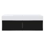 Float Twenty 1200 Wall Cabinet with Matt White Right Bowl Top