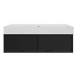 Float Twenty 1200 Wall Cabinet with Matt White Right Bowl Top